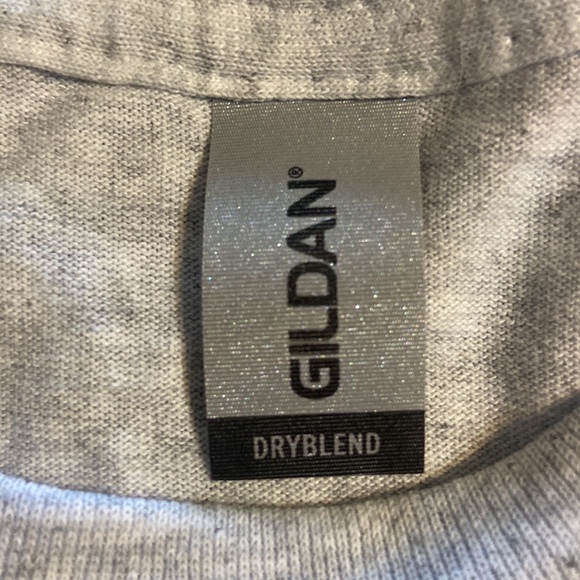 Patriots New England | School Spirit Gildan Gray Red Blue T Shirt Adult Large - Picture 3 of 6